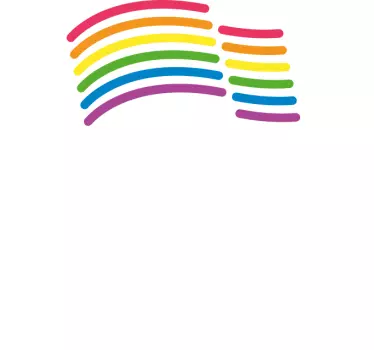 Sticker IPhone regenbogenflaggenbotschaft - TenStickers