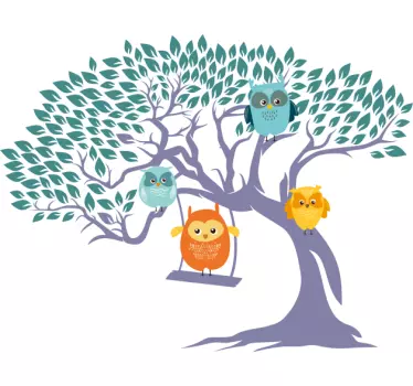 Bauernhof Wandtattoo verspielte baumeulen - TenStickers