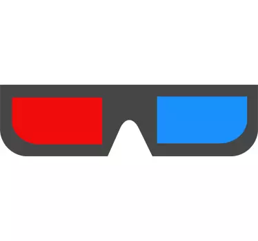 Mac Book Aufkleber 3D Brille - TenStickers