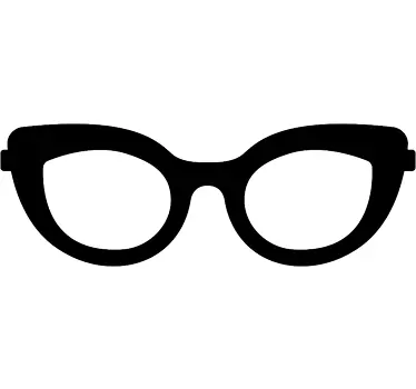 Damenbrille Aufkleber - TenStickers
