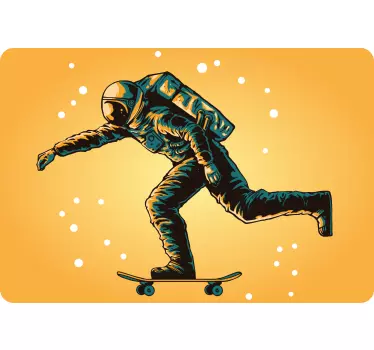 Laptop Aufkleber kosmonauten-skateboard - TenStickers