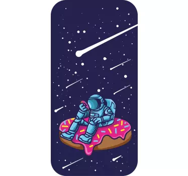 Sticker IPhone astronauten-donut-traum - TenStickers