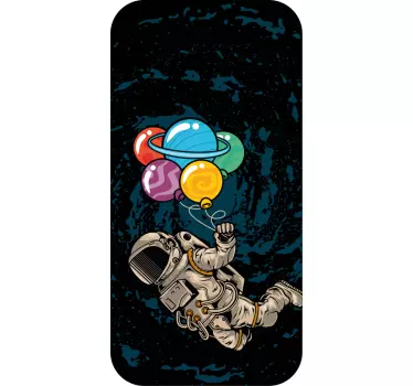 Sticker IPhone astronaut mit ballons - TenStickers