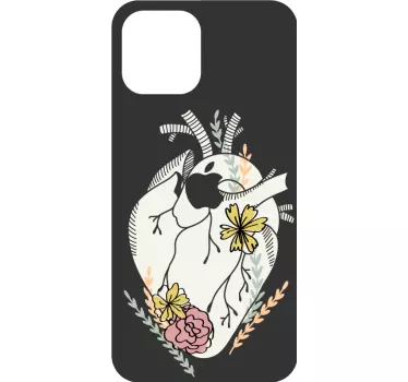 Sticker IPhone vogel und blumen - TenStickers