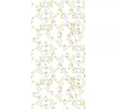 Folie kühlschrank floral design wrap - TenStickers