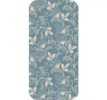 Sticker IPhone blumenmuster - TenStickers