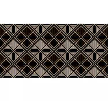 Kreditkarte aufkleber geometrisches goldmotiv - TenStickers