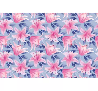 Fensteraufkleber rosa blumenmuster - TenStickers