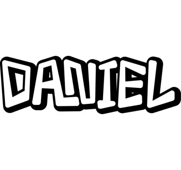 Personalisierte Sticker Einfarbiger retro-graffiti-text - TenStickers
