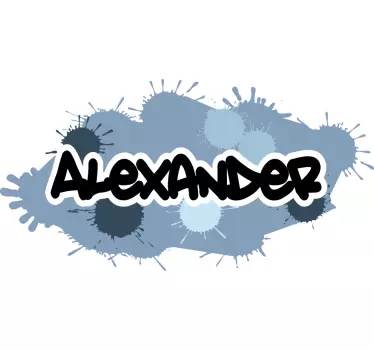 Wandtattoo Jugendzimmer personalisierter namensaufdruck - TenStickers