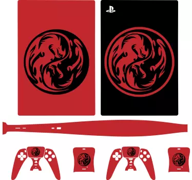 PS5 Skin drachenemblem-stil - TenStickers