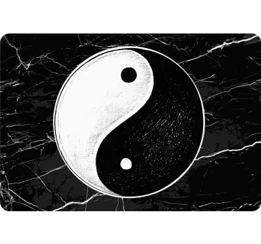 Laptop Aufkleber yin-yang-emblem - TenStickers