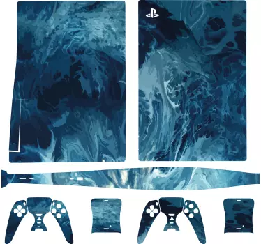 PS5 Skin meereswellenmuster - TenStickers