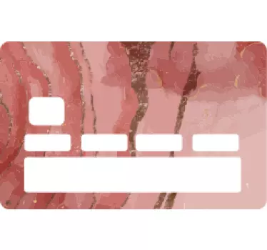 Kreditkarten Aufkleber Schimmerndes rosa aquarell - TenStickers