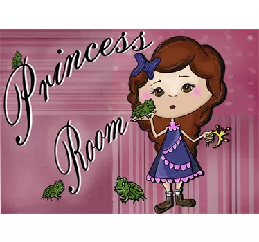 Türaufkleber Prinzessin Englisch Kinder - TenStickers
