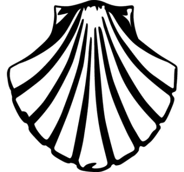 Jakobsmuschel Motorrad Aufkleber - TenStickers