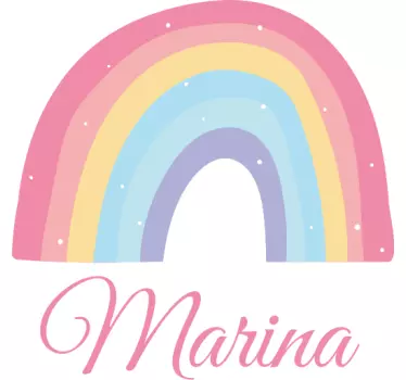 Folie Tür benutzerdefinierte regenbogen-dekor - TenStickers
