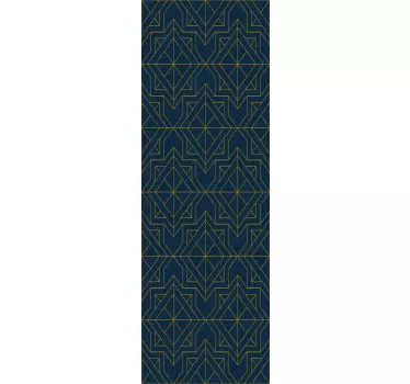 Folie Tür raffinierte geometrische anordnung - TenStickers