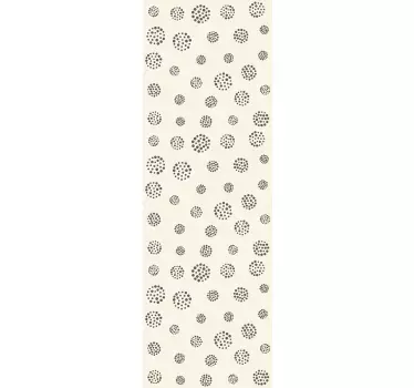 Folie tür im polka dot design - TenStickers