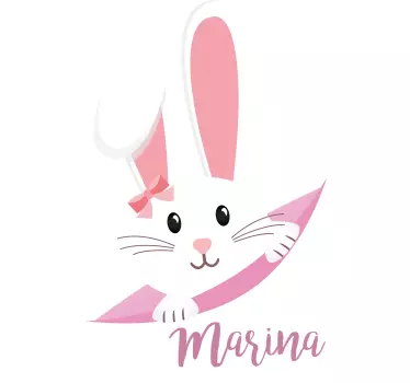 Wandtattoo baby süßes kaninchen motiv - TenStickers