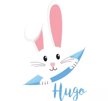 Wandtattoo baby niedliche hasenillustration - TenStickers