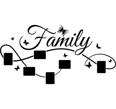 Wandtattoo Schlafzimmer Family Fotos - TenStickers