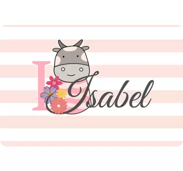 Folie kuhemblem mit namen - TenStickers