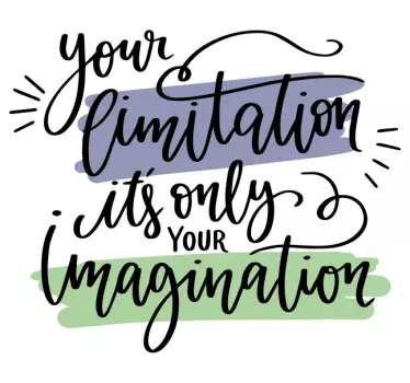Wandtattoo zitat inspirierendes fantasie-zitat - TenStickers
