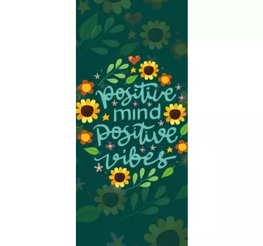 Folie Tür optimistische gedanken erhebende energie - TenStickers