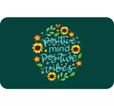 Notebook Aufkleber Motivationszitat mit schönen Farben - TenStickers