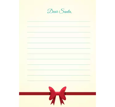 Whiteboard folie weihnachtsmann liste vorlage - TenStickers