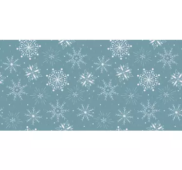 Folie kühlschrank mit winter-schneeflocken-muster - TenStickers