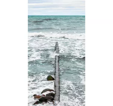 Wasserfeste Folie für Dusche Meereslandschaft - TenStickers
