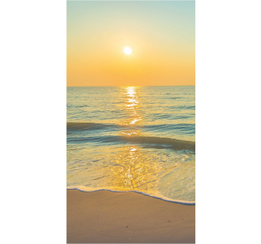 Sonnenuntergang am Meer Folie Duschkabine - TenStickers
