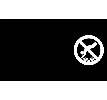 Folie Duschkabine kein schwimmen-schild - TenStickers