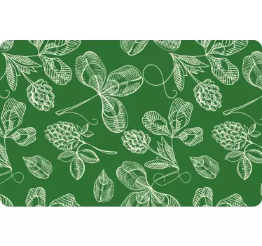 Laptop Aufkleber botanisches grünes muster - TenStickers