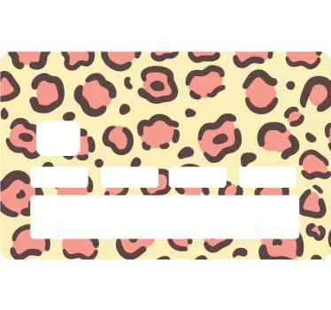 Kreditkarte Aufkleber karte mit leopardenmuster - TenStickers