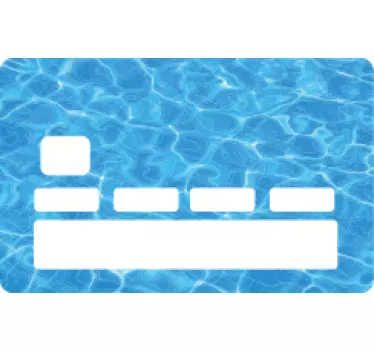 Kreditkarten Sticker Wassertextur - TenStickers