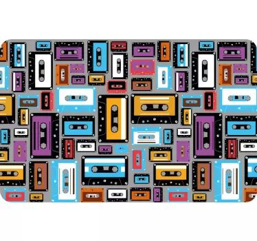 Laptop Aufkleber retro-kassettenstil - TenStickers