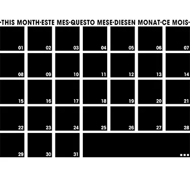 Tafelfolie Monat - TenStickers