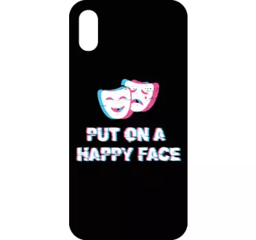 Sticker IPhone theatermasken zitat - TenStickers