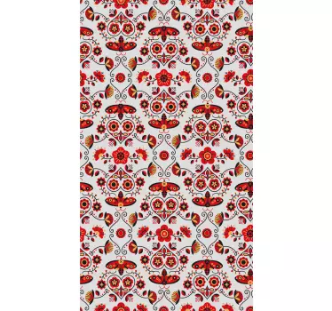 Folie kühlschrank mit botanischem motiv - TenStickers