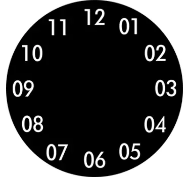 Runde Uhr Aufkleber - TenStickers