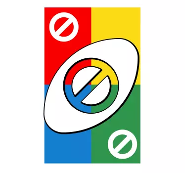 Folie tür mit buntem geometrischem design - TenStickers