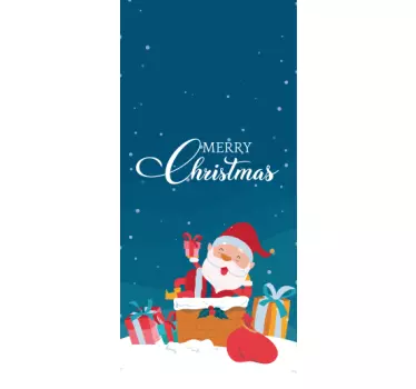 Iphone Aufkleber Weihnachtsmann in Socke - TenStickers