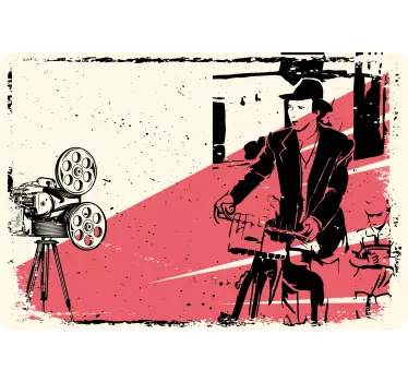 Folie filmische fahrradszene - TenStickers