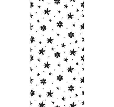 Kühlschrank Folie kühlschrankbezug mit blumenmuster - TenStickers