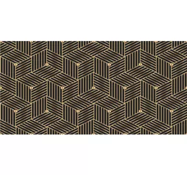 Klebefolie für Möbel Goldenes geometrisches dekomuster - TenStickers