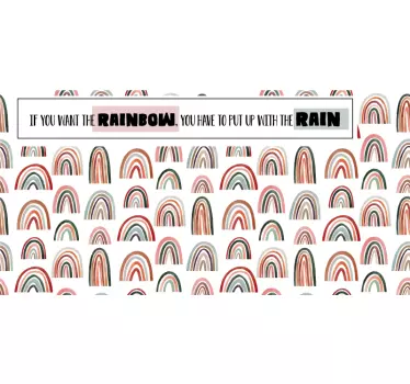 Fahrrad aufkleber wenn du regenbogen willst regen - TenStickers