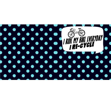 Fahrrad aufkleber ich fahre jeden tag fahrrad - TenStickers